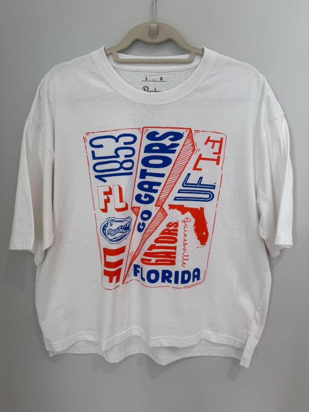 Pressbox Womens Florida Gators Harmony Oversized TShirt Large Blue